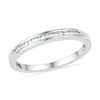 CT. T.W. Diamond Square Frame Bridal Set in 10K White Gold