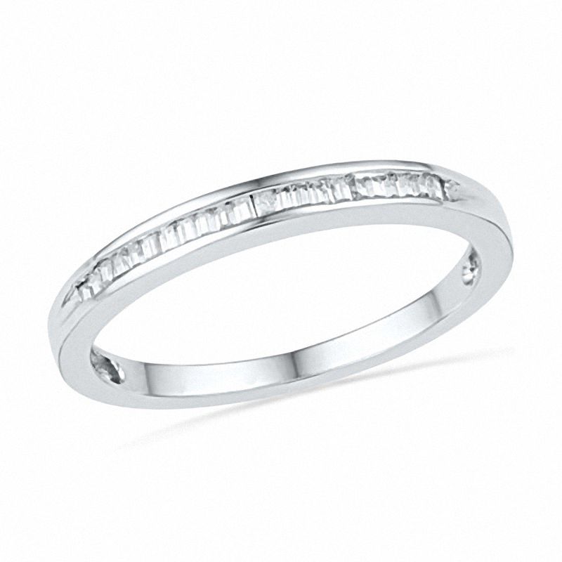CT. T.W. Diamond Square Frame Bridal Set in 10K White Gold