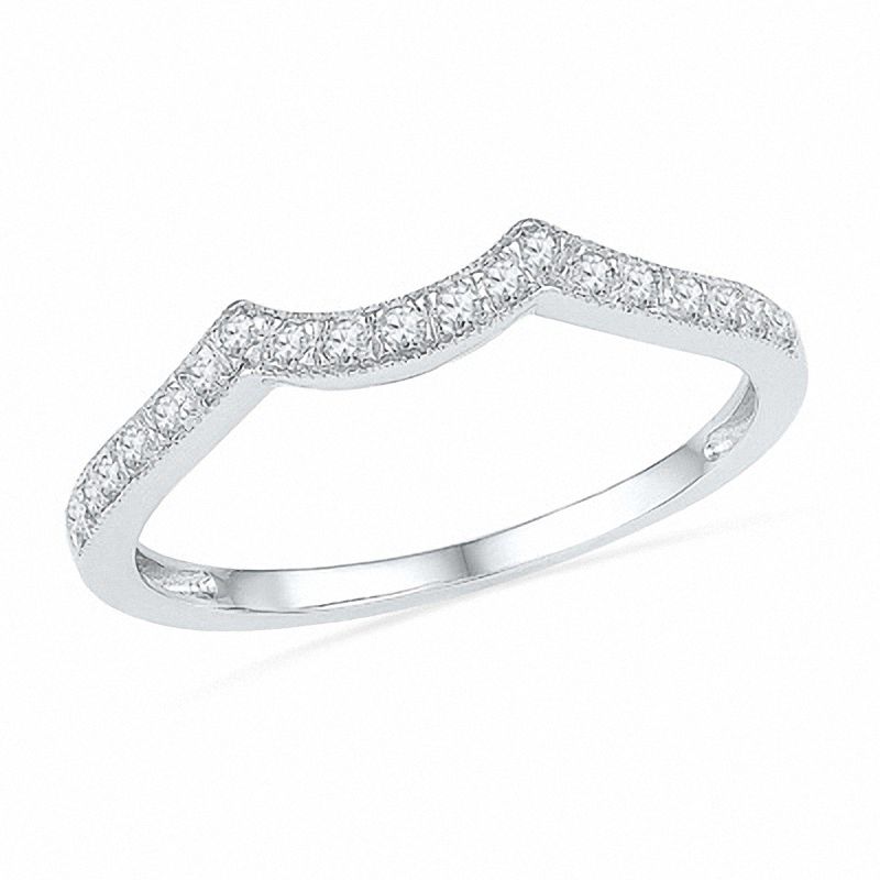 1.25 CT. T.W. Diamond Twist Bridal Set in 14K White Gold