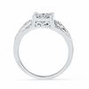 0.25 CT. T.W. Diamond Cluster Promise Ring in 10K White Gold