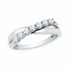 Thumbnail Image 0 of 0.50 CT. T.W. Diamond Criss-Cross Band in 10K White Gold