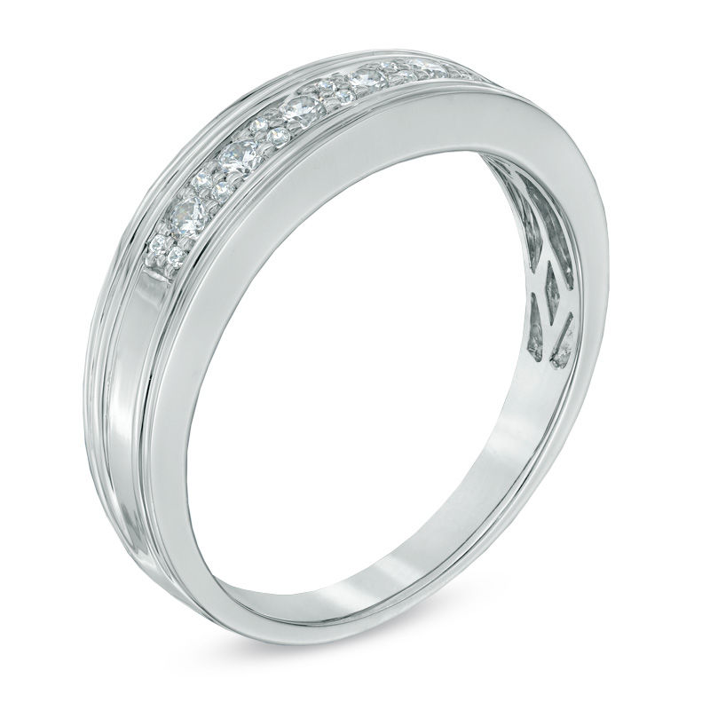 CT. T.W. Diamond Band 10K White Gold