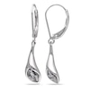 Thumbnail Image 0 of Diamond Accent Calla Lily Drop Earrings in Sterling Silver