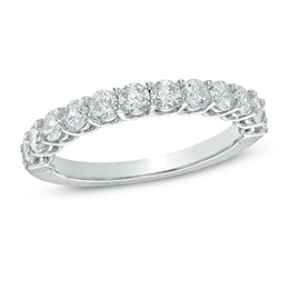 1.02 CT. T.W. Certified Canadian Diamond Band in 14K White Gold (I/I2)