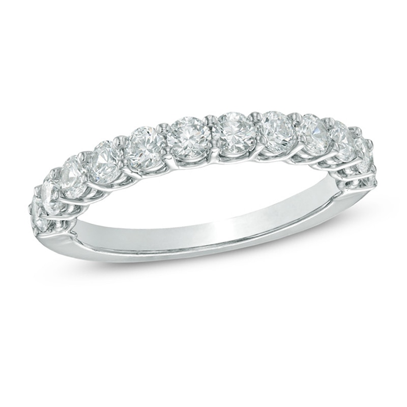 1.02 CT. T.W. Certified Canadian Diamond Band in 14K White Gold (I/I2)|Peoples Jewellers