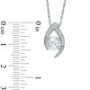 Thumbnail Image 1 of 6.5mm Lab-Created White Sapphire Pendant in Sterling Silver