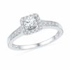 Thumbnail Image 2 of 0.48 CT. T.W. Diamond Square Frame Bridal Set in 10K White Gold