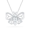 Thumbnail Image 0 of 0.13 CT. T.W. Diamond Butterfly Pendant in Sterling Silver