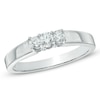 Thumbnail Image 0 of 0.20 CT. T.W. Diamond Three Stone Promise Ring in 10K White Gold