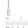 Thumbnail Image 2 of Lab-Created White Sapphire Graduated Necklace in Sterling Silver