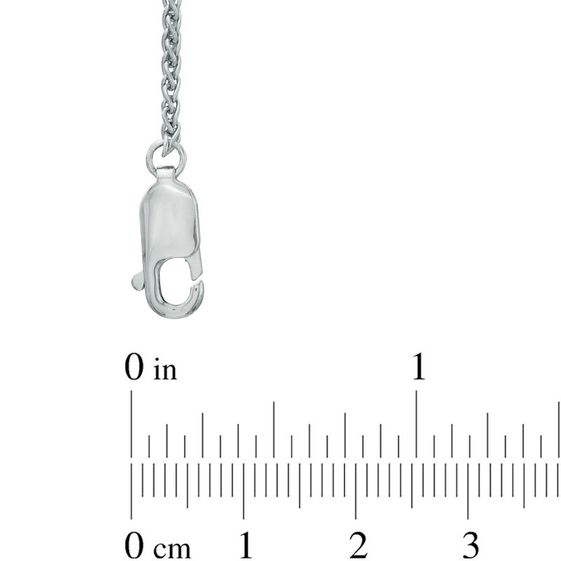 Lab-Created White Sapphire Graduated Necklace in Sterling Silver