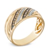Thumbnail Image 2 of 0.23 CT. T.W. Champagne and White Diamond Ring in 10K Gold