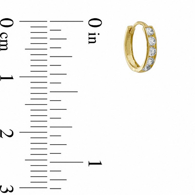 Cz hoop earrings 14k deals