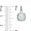 Thumbnail Image 3 of Lab-Created Opal and 0.11 CT. T.W. Diamond Pendant, Ring and Earrings Set in Sterling Silver - Size 7