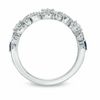 Vera Wang Love Collection 0.45 CT. T.W. Diamond and Blue Sapphire Curlique Band in 14K White Gold