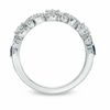 Thumbnail Image 3 of Vera Wang Love Collection 0.45 CT. T.W. Diamond and Blue Sapphire Curlique Band in 14K White Gold