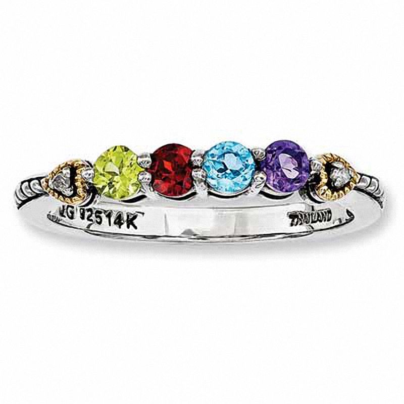 4 birthstone ring for mom deals