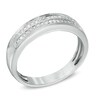 Thumbnail Image 1 of Men's 0.15 CT. T.W. Diamond Wedding Band in 10K White Gold