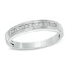 Ladies' Diamond Accent Wedding Band in 10K White Gold