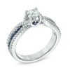 Thumbnail Image 1 of Vera Wang Love Collection 0.70 CT. T.W. Diamond and Blue Sapphire Engagement Ring in 14K White Gold