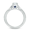 Thumbnail Image 2 of Vera Wang Love Collection 0.70 CT. T.W. Diamond and Blue Sapphire Engagement Ring in 14K White Gold