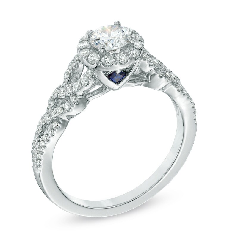 Main Image 2 of Vera Wang Love Collection 0.70 CT. T.W. Diamond Frame Engagement Ring in 14K White Gold