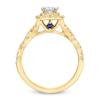 Vera Wang Love Collection 0.95 CT. T.W. Princess-Cut Diamond Double Frame Engagement Ring in 14K Gold