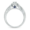 Thumbnail Image 2 of Vera Wang Love Collection 0.70 CT. T.W. Oval Diamond Frame Engagement Ring in 14K White Gold