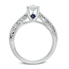 Thumbnail Image 3 of Vera Wang Love Collection 0.45 CT. Princess-Cut Diamond Solitaire Scroll Engagement Ring in 14K White Gold