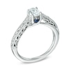 Thumbnail Image 1 of Vera Wang Love Collection 0.45 CT. Oval Diamond Solitaire Scroll Engagement Ring in 14K White Gold