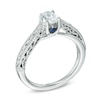 Thumbnail Image 2 of Vera Wang Love Collection 0.45 CT. Oval Diamond Solitaire Scroll Engagement Ring in 14K White Gold
