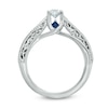 Thumbnail Image 2 of Vera Wang Love Collection 0.45 CT. Oval Diamond Solitaire Scroll Engagement Ring in 14K White Gold