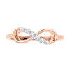 Diamond Accent Infinity Ring in 10K Rose Gold