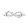 Thumbnail Image 1 of Diamond Accent Infinity Ring in 10K White Gold