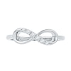 Diamond Accent Infinity Ring in 10K White Gold