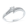 Thumbnail Image 0 of 0.10 CT. T.W. Diamond Promise Ring in 10K White Gold
