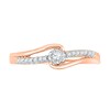 Thumbnail Image 1 of 0.10 CT. T.W. Diamond Promise Ring in 10K Rose Gold