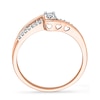 Thumbnail Image 2 of 0.10 CT. T.W. Diamond Promise Ring in 10K Rose Gold