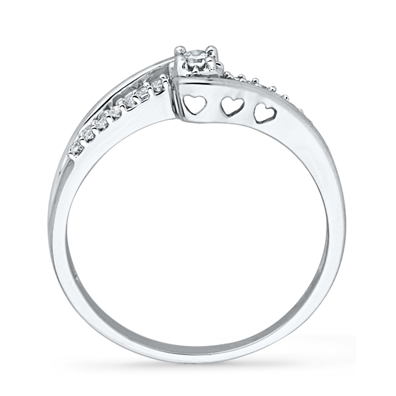 0.10 CT. T.W. Diamond Promise Ring in 10K White Gold|Peoples Jewellers