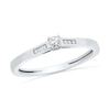 Thumbnail Image 0 of 0.16 CT. T.W. Diamond Promise Ring in 10K White Gold