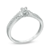 Thumbnail Image 1 of 0.12 CT. T.W. Princess-Cut Diamond Split Shank Promise Ring in 10K White Gold
