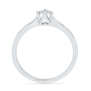Diamond Accent Promise Ring in 10K White Gold
