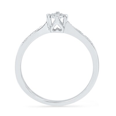 Diamond Accent Promise Ring in 10K White Gold