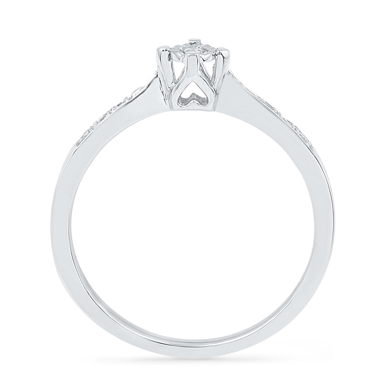 Diamond Accent Promise Ring in 10K White Gold