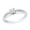 Thumbnail Image 1 of 0.12 CT. T.W. Diamond Promise Ring in 10K White Gold