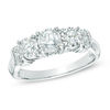 Thumbnail Image 0 of 0.50 CT. T.W. Diamond Past Present Future® Engagement Ring in 10K White Gold