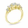 Thumbnail Image 1 of 0.50 CT. T.W. Diamond Past Present Future® Collar Engagement Ring in 10K Gold