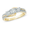 Thumbnail Image 1 of 0.25 CT. T.W. Diamond Three Stone Engagement Ring in 10K Gold