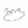Thumbnail Image 1 of Diamond Accent Cursive "LOVE" Ring in Sterling Silver