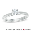 Celebration Canadian Ideal 0.50 CT. T.W. Solitaire Certified Diamond Ring in 14K White Gold (I/I1)